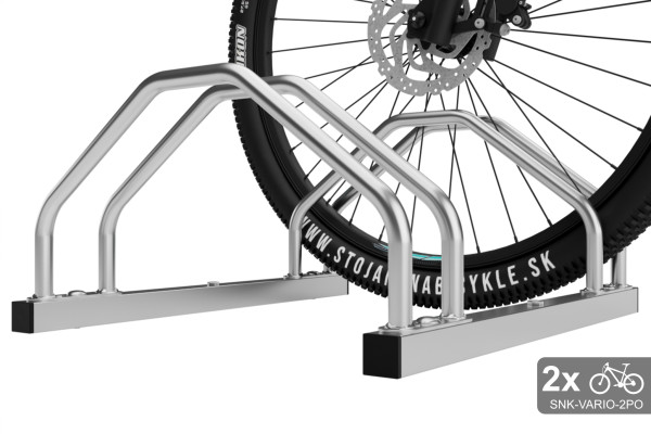 Oboustranný stojan na 2 kola VARIO 2 místný, pozinkovaný Oboustranný stojan na 2 kola VARIO 2 místný, pozinkovaný