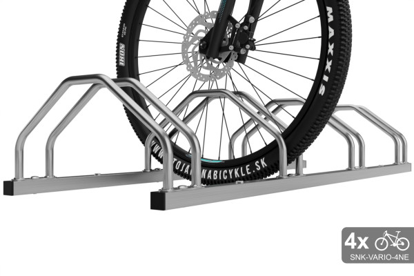 Oboustranný stojan na 4 kola, VARIO 4 místný, nerezový Oboustranný stojan na 4 kola, VARIO 4 místný, nerezový