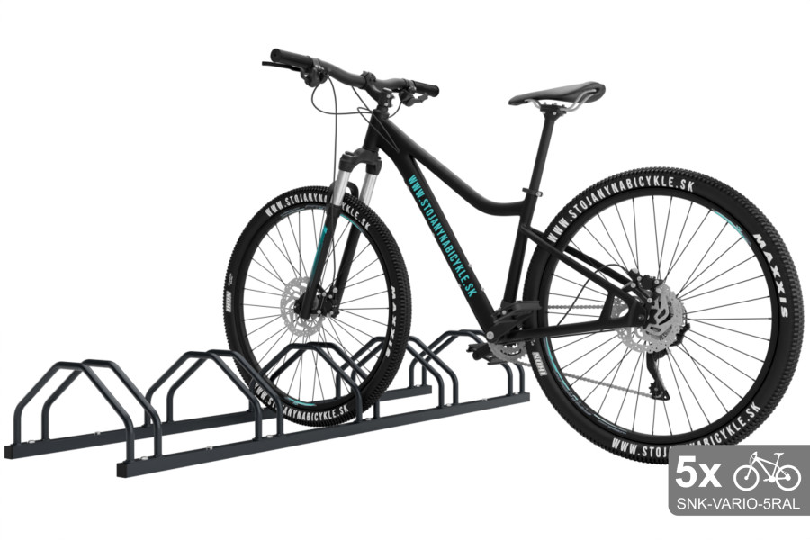 Oboustranný stojan na 5 kol, VARIO 5 místný, barevný