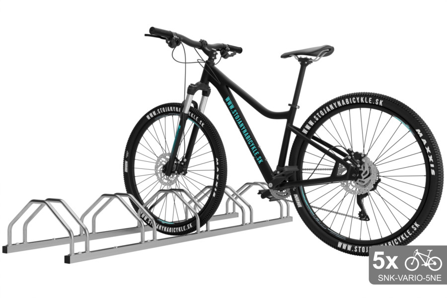 Oboustranný stojan na 5 kol, VARIO 5 místný, nerezový