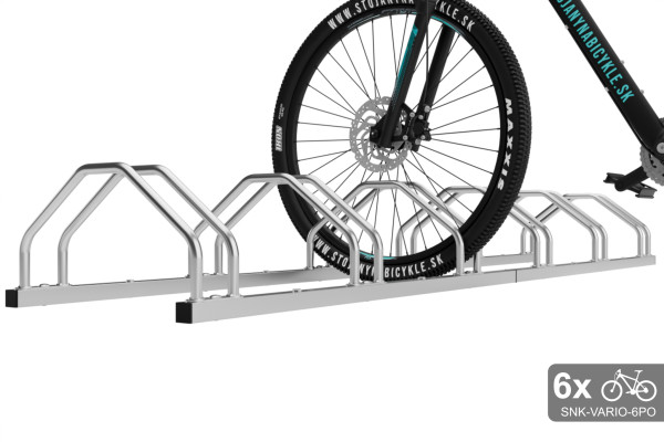 Oboustranný stojan na 6 kol, VARIO 6 místný, pozinkovaný Oboustranný stojan na 6 kol, VARIO 6 místný, pozinkovaný