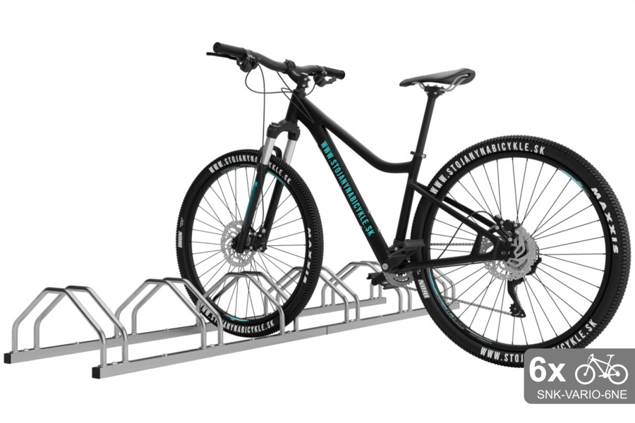 Oboustranný stojan na 6 kol, VARIO 6 místný, nerezový