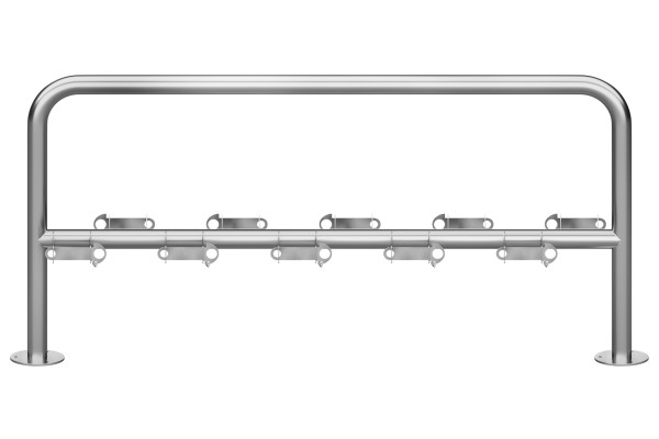 Stojan na koloběžky 10 místný, oboustranný, pozinkovaný